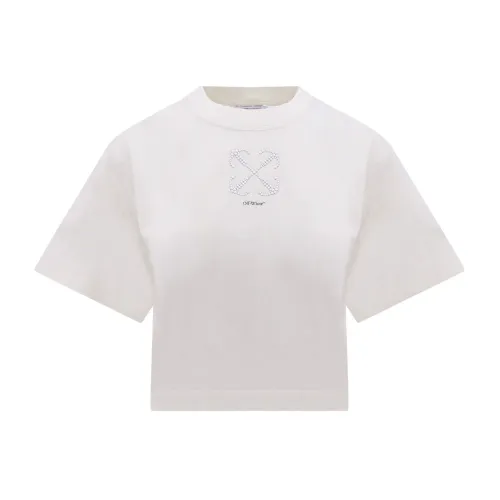 Off White , Women#39;s Clothing T-Shirts Polos Beige Aw23 ,Beige female, Sizes: