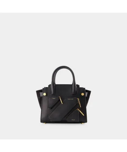 Off-White Womens City Tote S Bag - Off White - Black - Leather - One Size