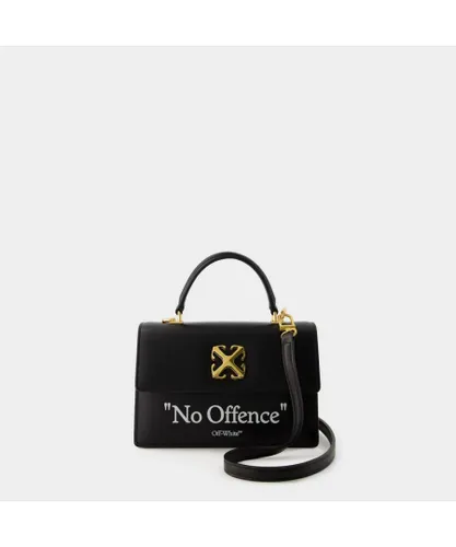Off-White Womens Jitney 1.4 Crossbody - Off White - Leather - Black/White Calf Leather - One Size