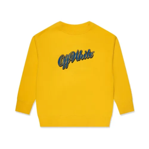 Off White , Yellow Sweaters for Men ,Yellow male, Sizes: