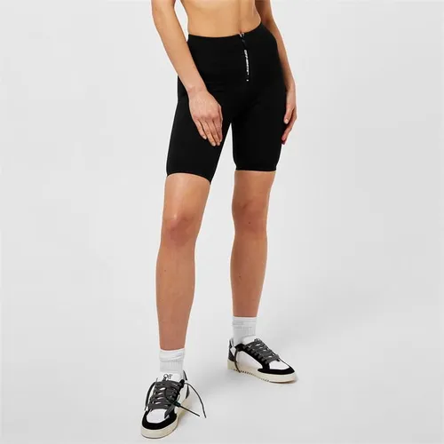 OFF WHITE Zip Logo Cycling Shorts - Black