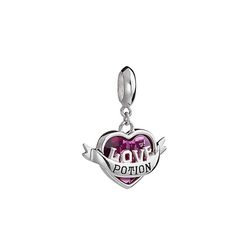 Official Harry Potter Sterling Silver Love Potion Crystal Slider Charm - Silver