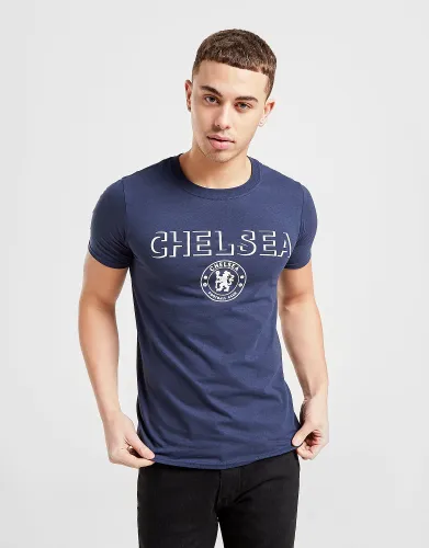 Official Team Chelsea FC Badge T-Shirt - Navy - Mens