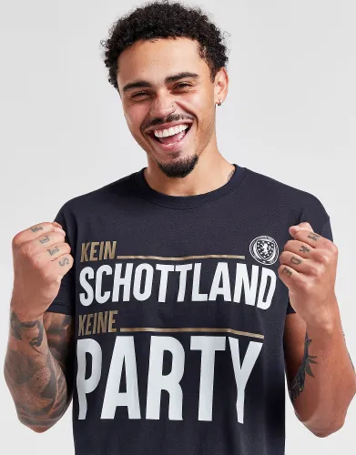 Official Team Scotland 'Kein Schottland, Keine Party' T-Shirt - Navy - Mens
