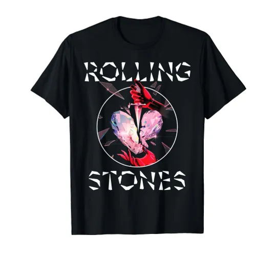 Official The Rolling Stones HD Prism Heart T-Shirt