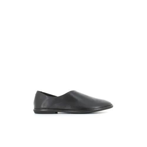 Officine Creative , Black Leather Slipper with Round Toe and Rubber Sole ,Black female, Sizes: