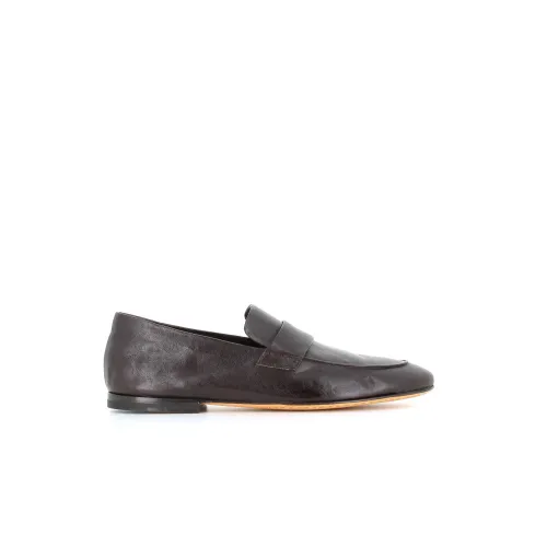 Officine Creative , Dark Brown Leather Sandals ,Brown male, Sizes: