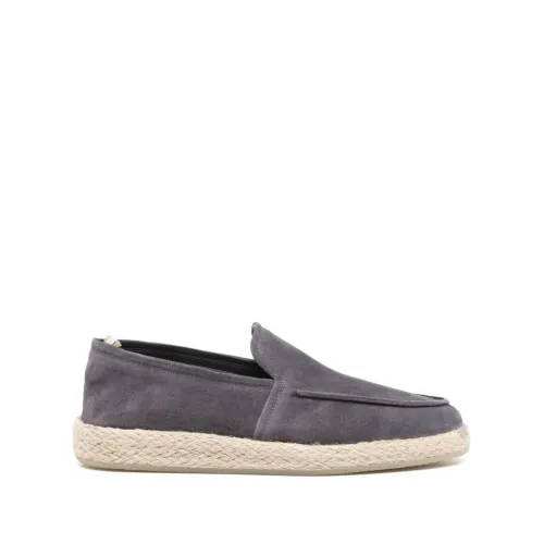 Officine Creative , 'Roped/004' suede espadrilles ,Gray male, Sizes: