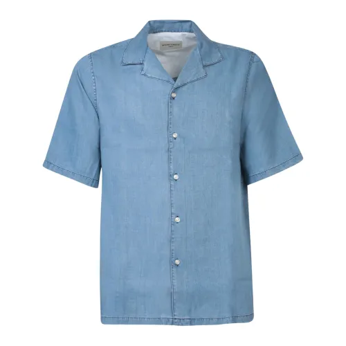 Officine Générale , Cotton shirt by Officine ,Blue male, Sizes: