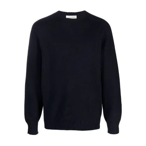 Officine Générale , Merino Wool Cashmere Knitwear ,Blue male, Sizes: