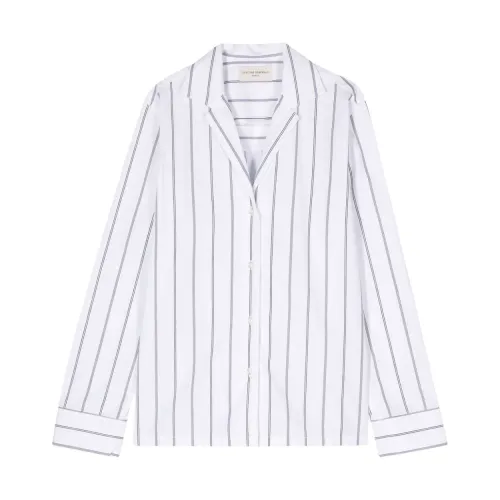 Officine Générale , Vertical Stripe Camp Collar Shirt ,Multicolor female, Sizes: