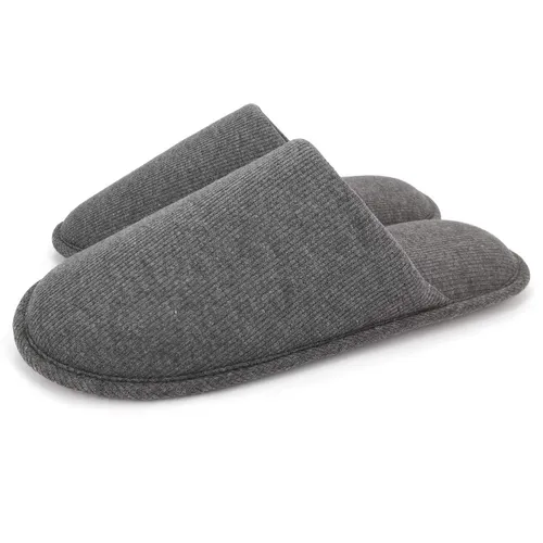 Ofoot Mens House Comfortable Memory Foam Cotton Slippers