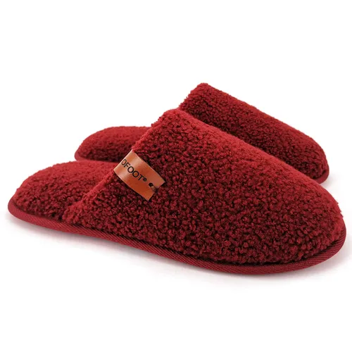 OFOOT Womens Warm Fuzzy House Slippers Mules Indoor Slip On