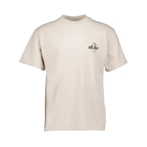 Olaf Hussein , T-Shirts ,Beige male, Sizes: