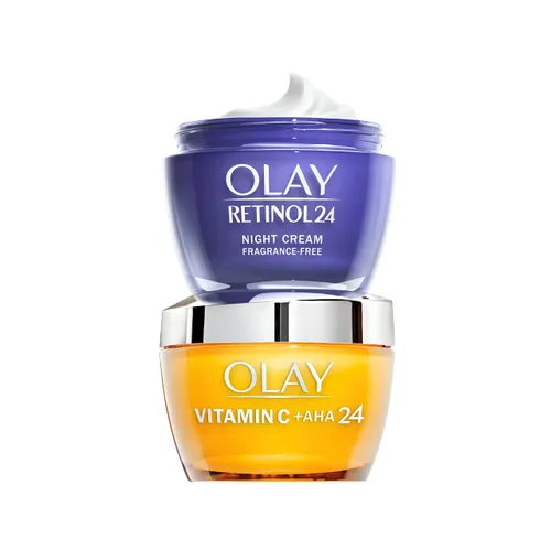 Olay Retinol 24 Night Cream + Vitamin C Face Cream For Women
