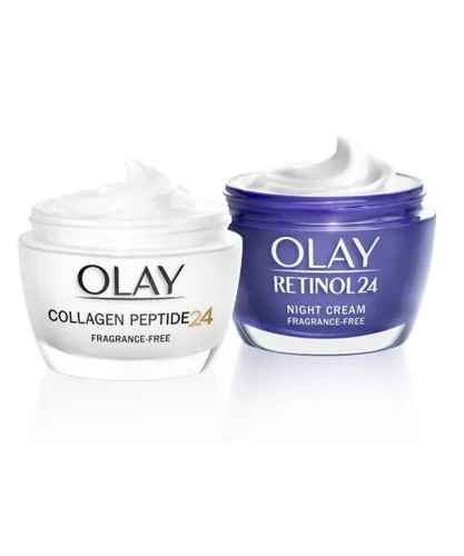 Olay Womens Day Cream Collagen Peptide 24 and Retinol 24 Night Gift Set, 50ml - One Size