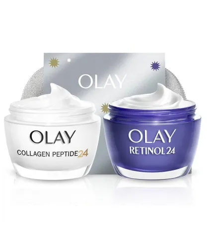 Olay Womens Face Cream Collagen Peptide24 & Retinol24 Night Woman Gift Sets, 50ml - One Size