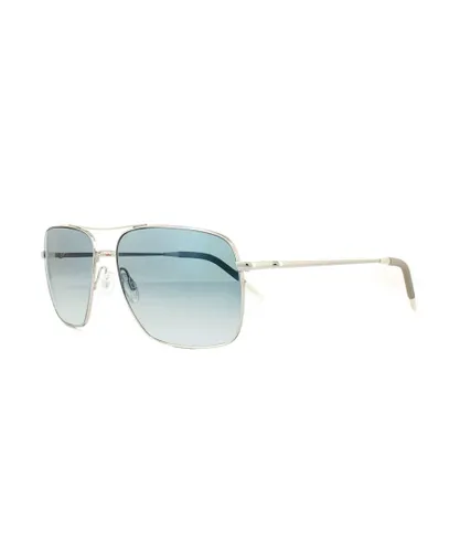 Oliver Peoples Aviator Mens Silver Chrome Sapphire VFX Photochromic Sunglasses Metal - One