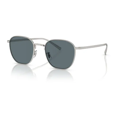 Oliver Peoples , Silver/Blue Rynn Sunglasses ,Multicolor unisex, Sizes: