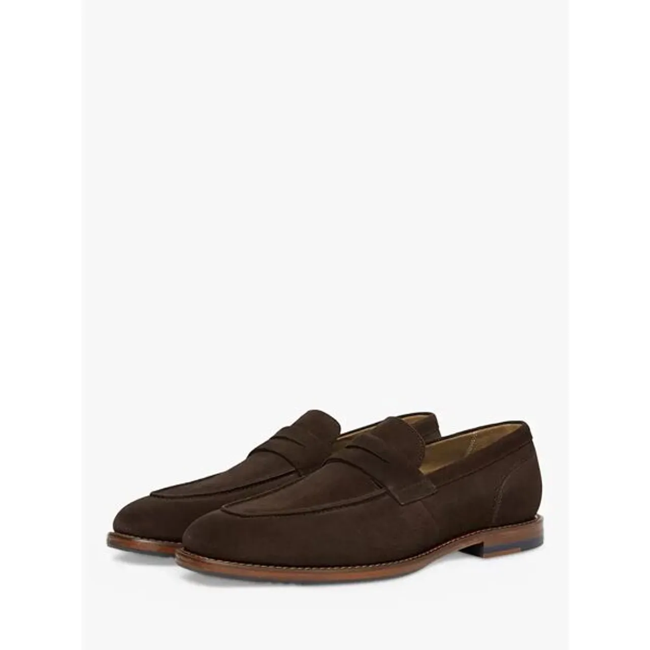 Oliver Sweeney Buckland Suede Loafers, Chocolate - Chocolate Suede - Male