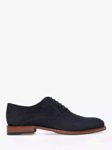 Oliver Sweeney Ledwell Suede Oxford Wing Tip Brogue, Navy - Navy - Male