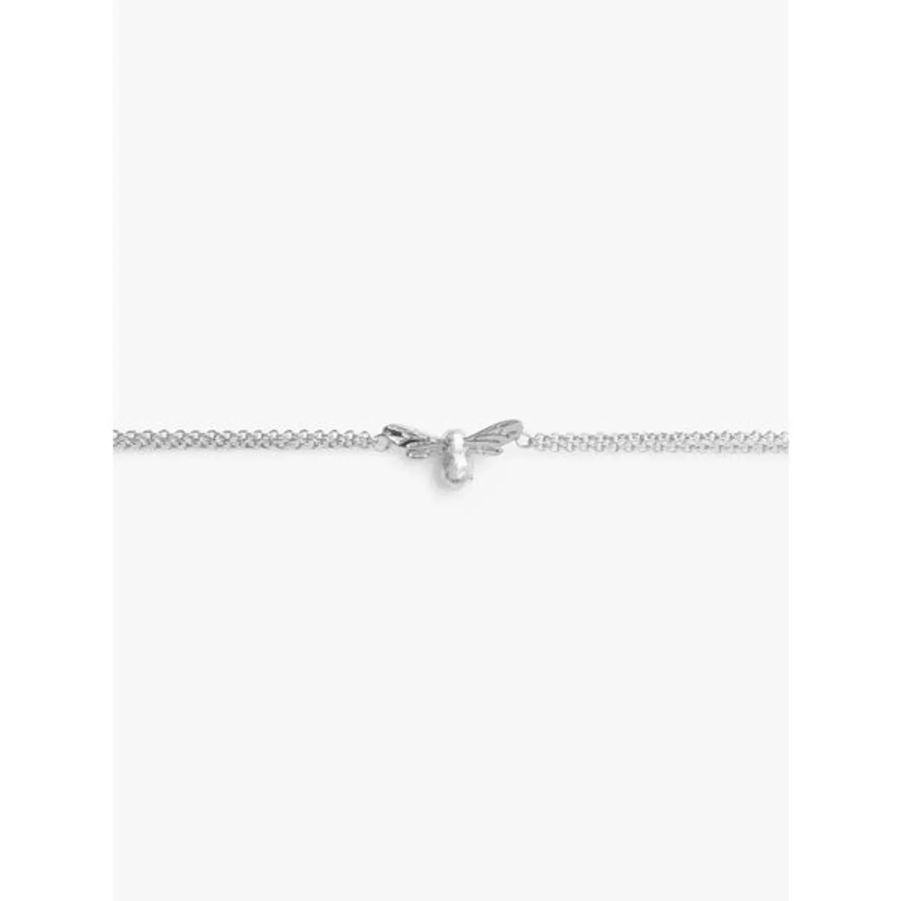 Olivia Burton Bee Charm Double Chain Bracelet - Silver OBJAMB45N - Female
