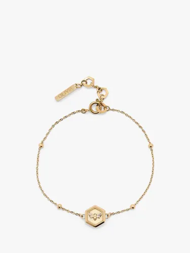 Olivia Burton Bee & Honeycomb Chain Bracelet, Gold - Gold - Female