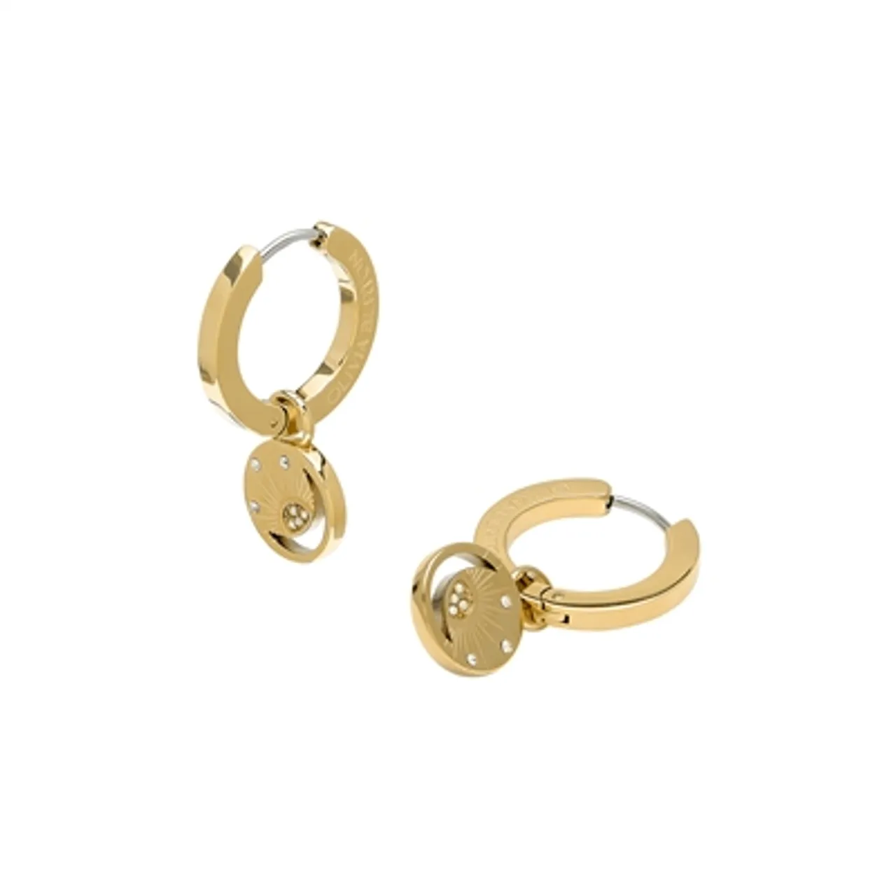 Olivia Burton Celestial Sun Gold IP Hoop Earrings