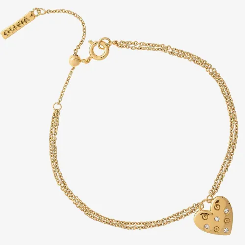 Olivia Burton Classic Heart Gold Tone Bracelet OBJSAB17
