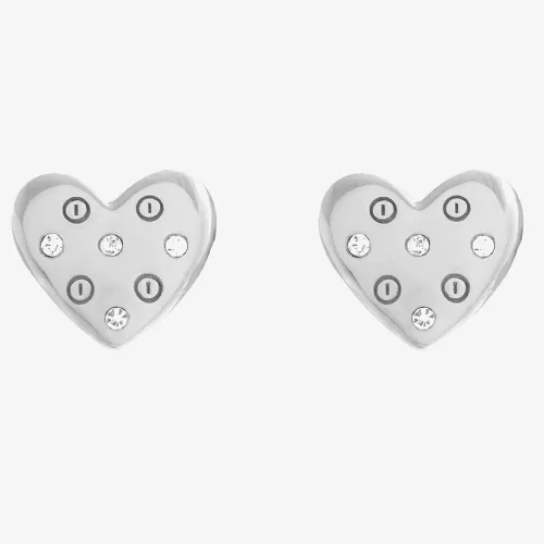 Olivia Burton Classic Heart Silver Stud Earrings OBJSAE01