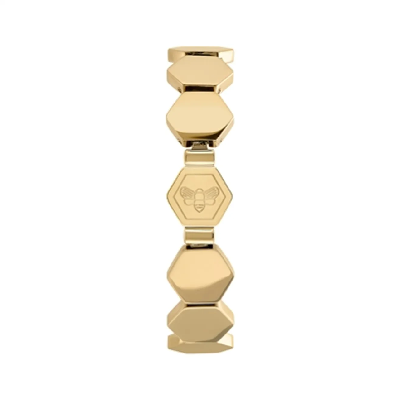 Olivia Burton Honeycomb Gold IP Slim Cuff Bracelet