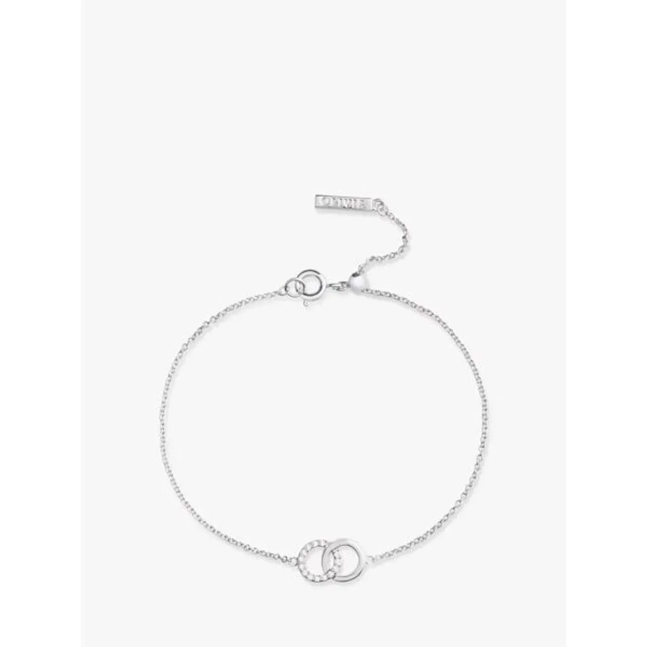 Olivia Burton Interlink Circle Chain Bracelet - Silver Objcob09 - Female