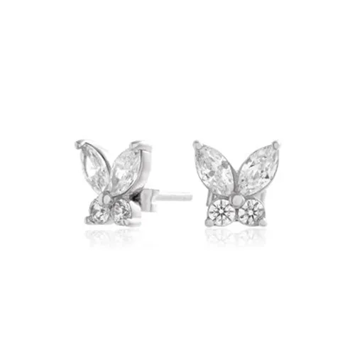 Olivia Burton Silver Marquise Butterfly Earrings