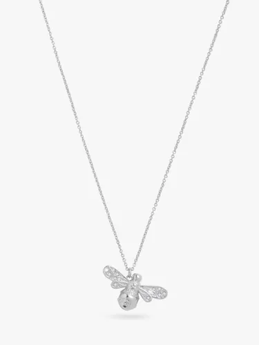 Olivia Burton Sparkle Bee Crystal Pendant Necklace, Silver OBJAMN57 - Silver OBJAMN57 - Female