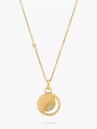 Olivia Burton Sun And Moon Pendant Necklace, Gold - Gold - Female