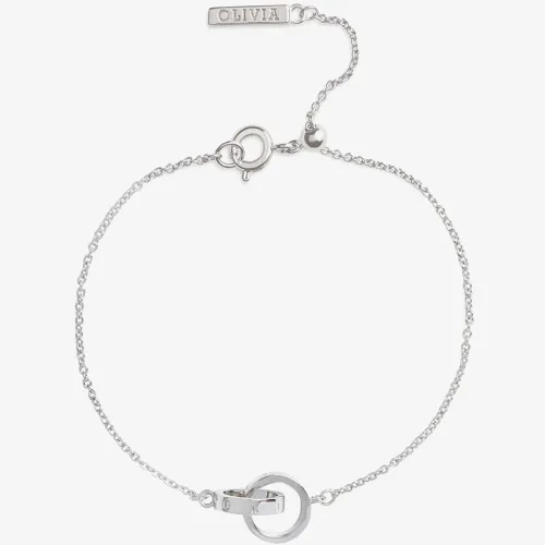 Olivia Burton The Classics Silver Tone Chain Bracelet OBJENB14B