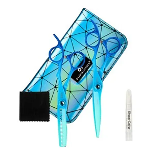 Olivia Garden 2-scissor set 6.25" rainbow blue Unisex 2 Stk.
