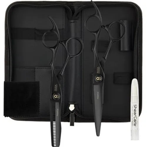 Olivia Garden 2-scissor set 6.5" matt black Unisex 2 Stk.