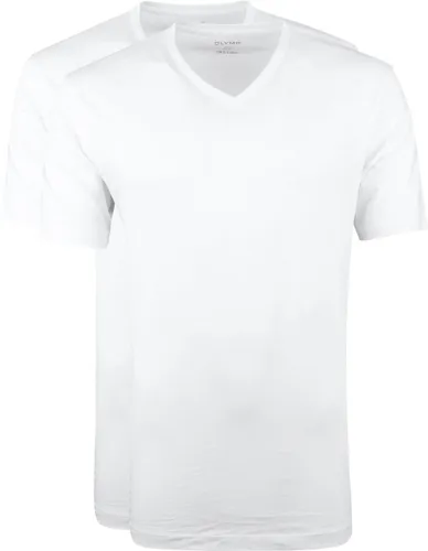 Olymp T-shirt V-Neck 2-Pack White