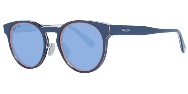Omega OM0020-H 90V Men's Sunglasses Blue Size 52