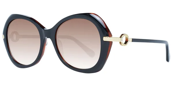 Omega OM0036 05F Women's Sunglasses Black Size 55