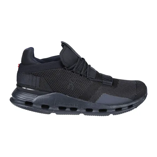 On Running , Black Eclipse Cloudnova Sneakers ,Black male, Sizes: