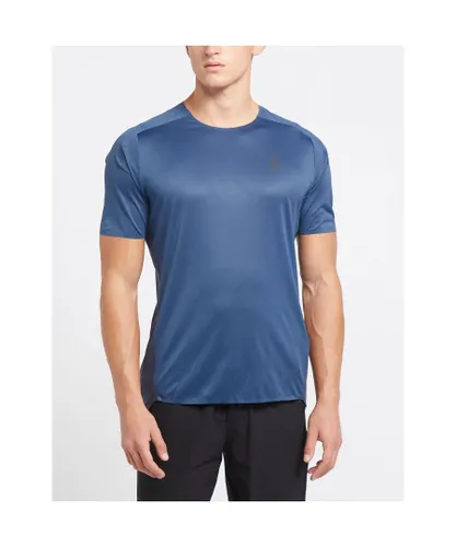 On-Running Mens On Running Performance Short Sleeve T-Shirt in Navy