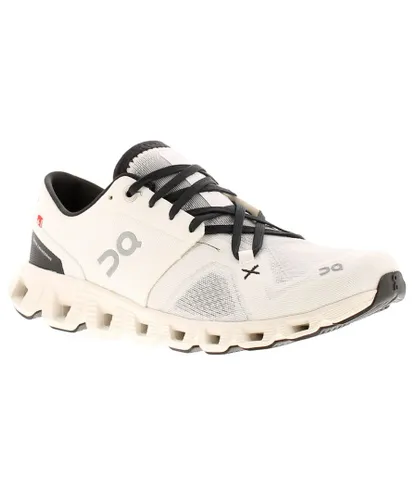 On-Running On Running Mens Trainers Cloud X Lace Up white Textile