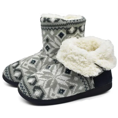 ONCAI Women's Comfort Knit Boots Slippers Booties Winter