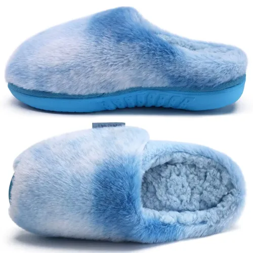 ONCAI Womens Fuzzy Slippers Memory Foam Diabetic Slipper