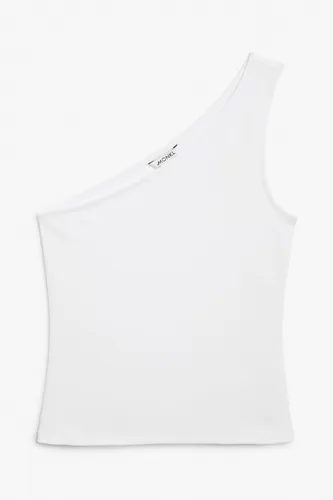 One-shoulder top - White