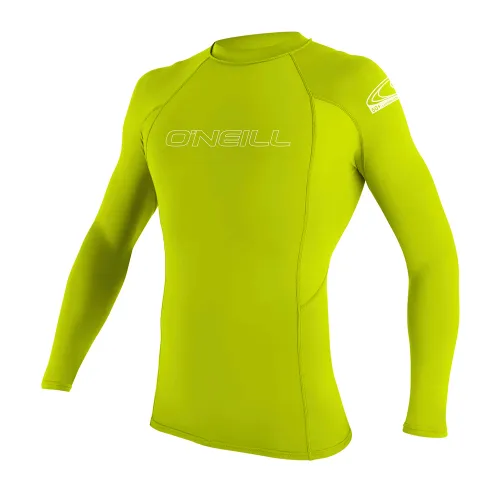 O'Neill Wetsuits Youth Basic Skins L/S Rash Guard - Lime