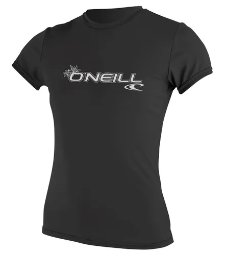 O'Neill Women's Basic Skins Short Sleeve Sun Shirt - Black