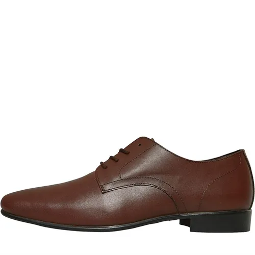 Onfire Mens Leather Derby Shoes Brown